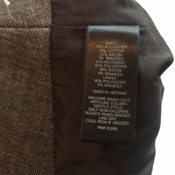 Like new - Express Pencil Skirt Sz 4 color block - Picture 6 of 7